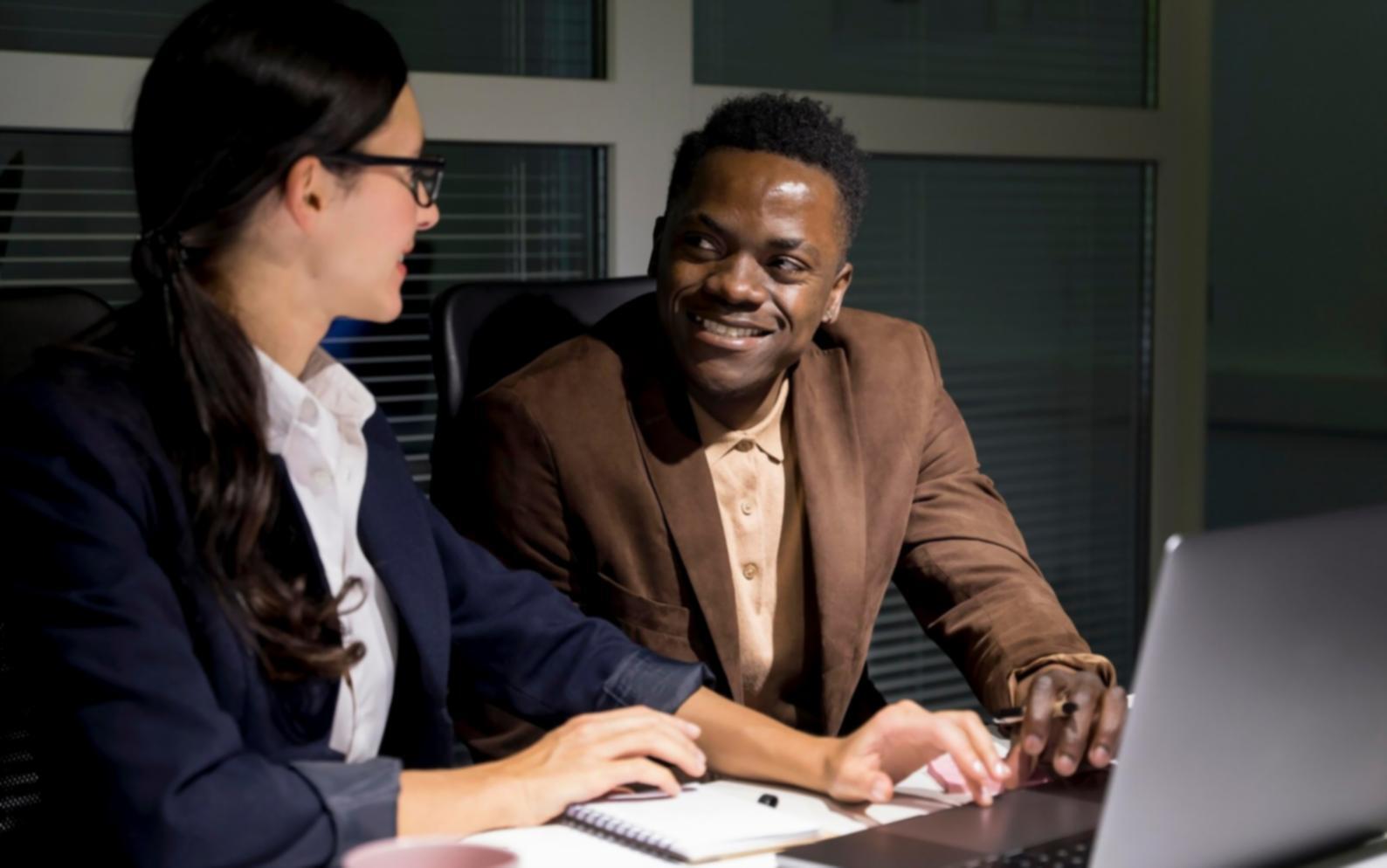 Naše kancelář při běžné práci s klienty